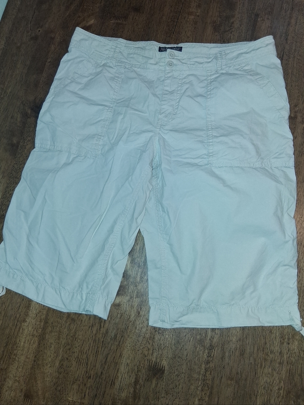 Polo Jeans Company Y2K Capri Short 100% Cotton Pants Cream 10